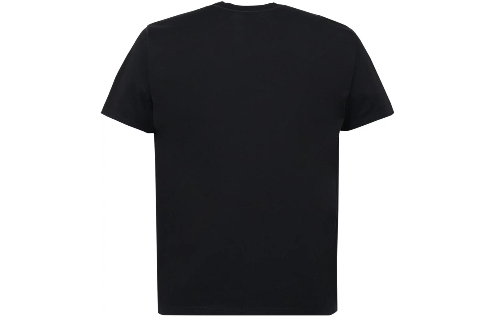 Lookbook Burberry Map Logo Print Crewneck T-Shirt Black 80575321