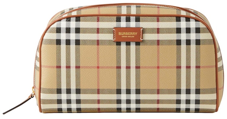 Burberry Medium Check Travel Pouch Archive Beige Buy Burberry Medium Check Travel Pouch Archive Beige
