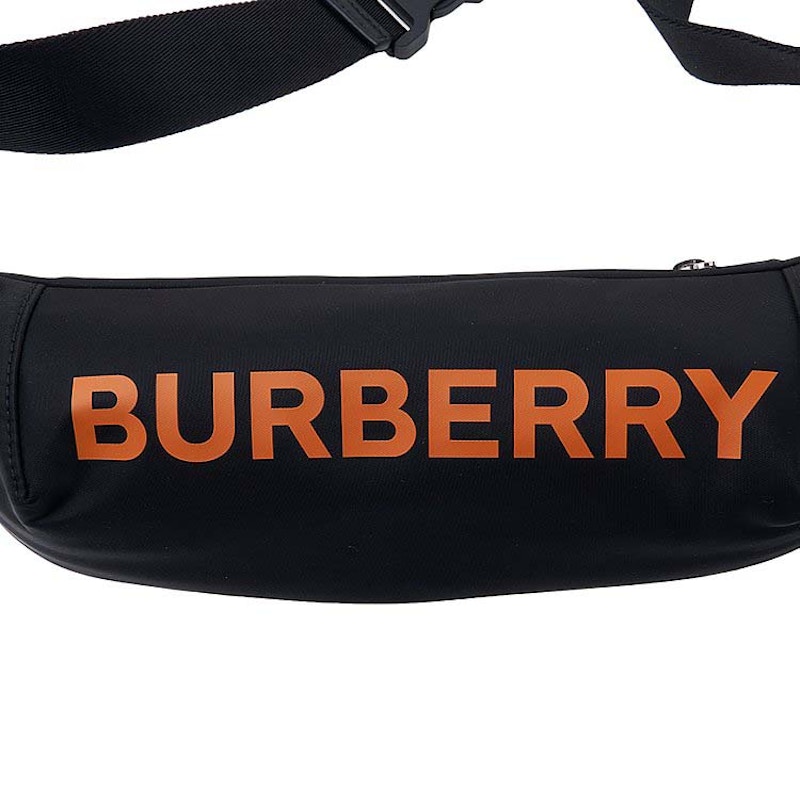 Lookbook Burberry中號座標腰包 黑色/橙色