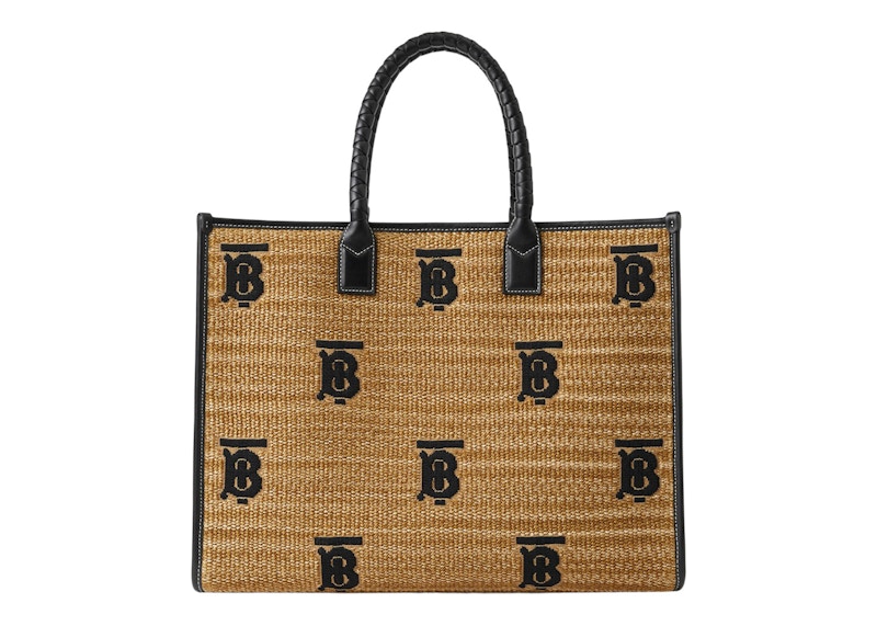 Burberry Medium Freya Tote Natural/Black 圖 3