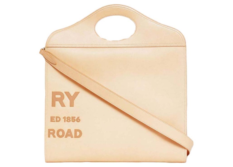 Order バーバリー ミディアム レザー ホースフェリー ポケット バッグ ニュートラル