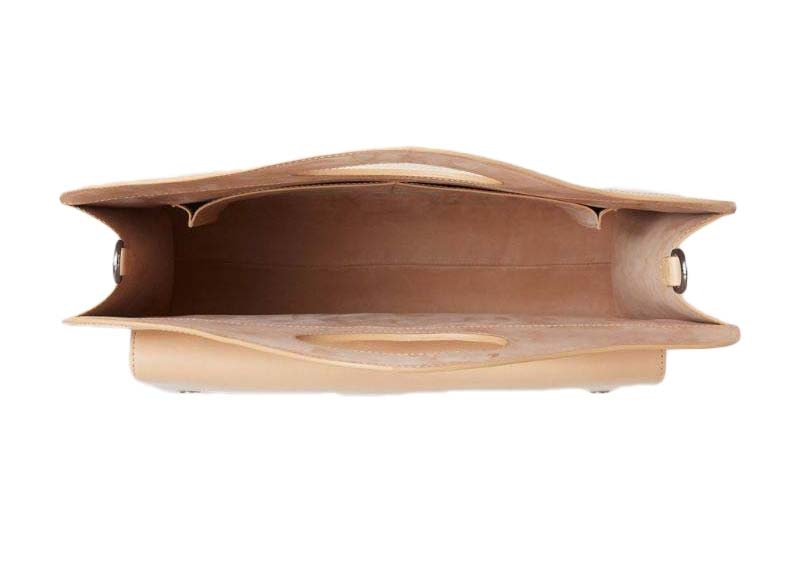 Lookbook バーバリー ミディアム レザー ホースフェリー ポケット バッグ ニュートラル