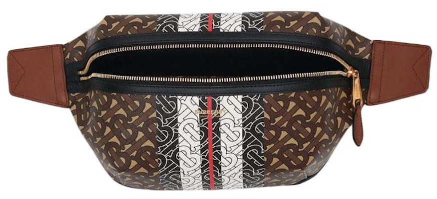 Burberry Medium Monogram Stripe E-canvas Bum Bag Brown Lookbook Burberry Medium Monogram Stripe E-canvas Bum Bag Brown