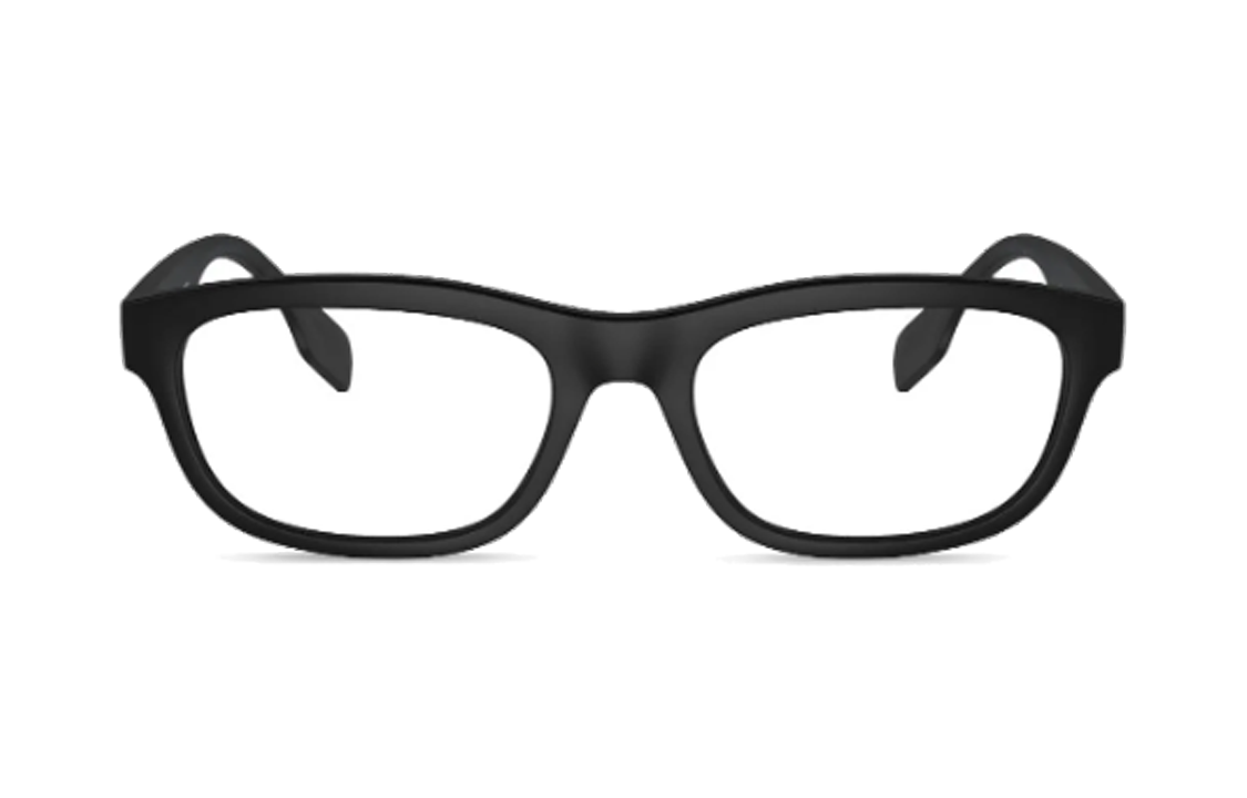 Lookbook 巴宝莉男士黑色不规则醋酸光学镜框配透明镜片 BE2385U3464