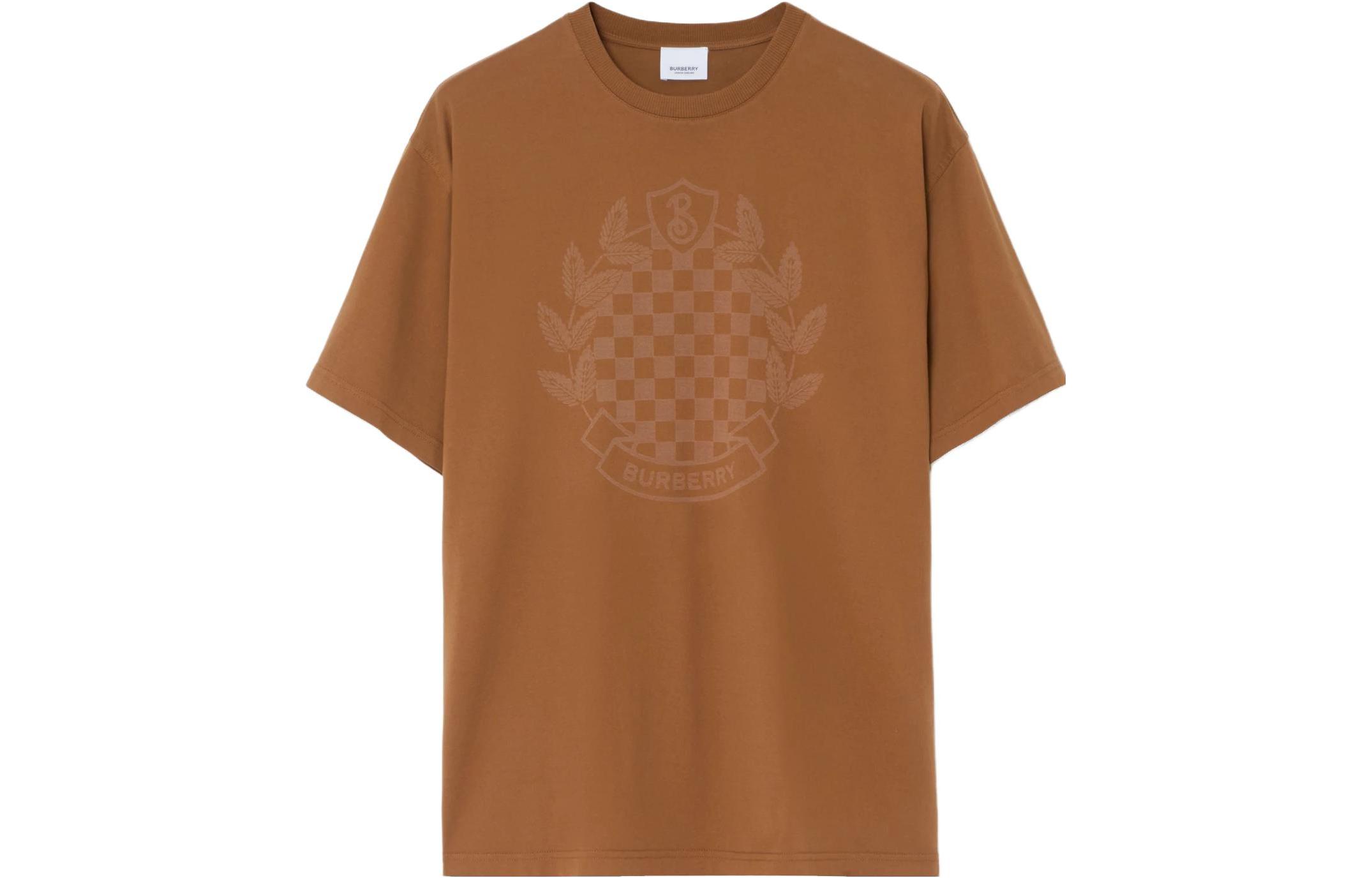 Buy Burberry Men’s Solid Color Graphic Crewneck Straight-Fit Short Sleeve T-Shirt 80711751