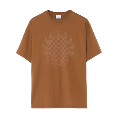Burberry Men’s Solid Color Graphic Crewneck Straight-Fit Short Sleeve T-Shirt 80711751