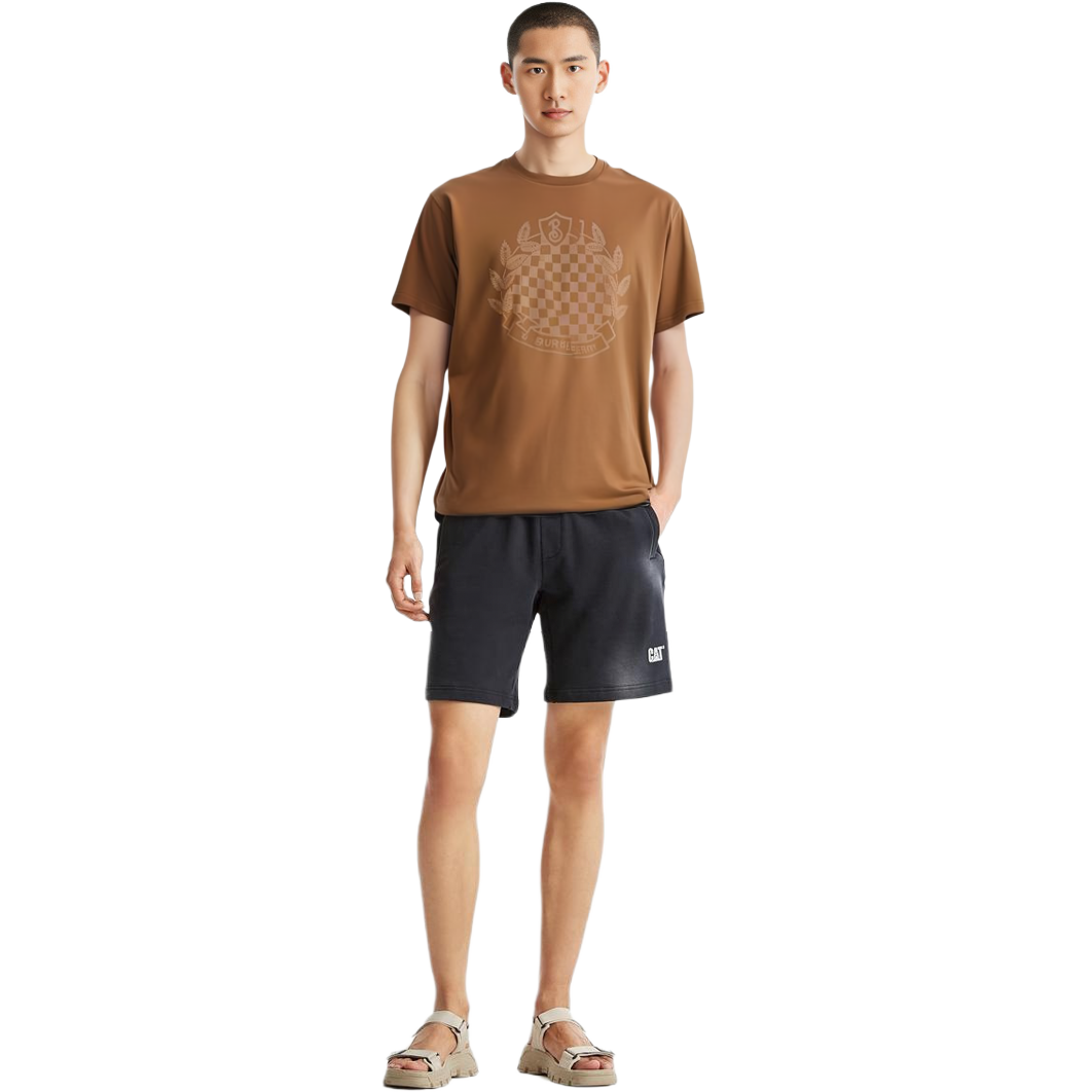 Lookbook Burberry Men’s Solid Color Graphic Crewneck Straight-Fit Short Sleeve T-Shirt 80711751
