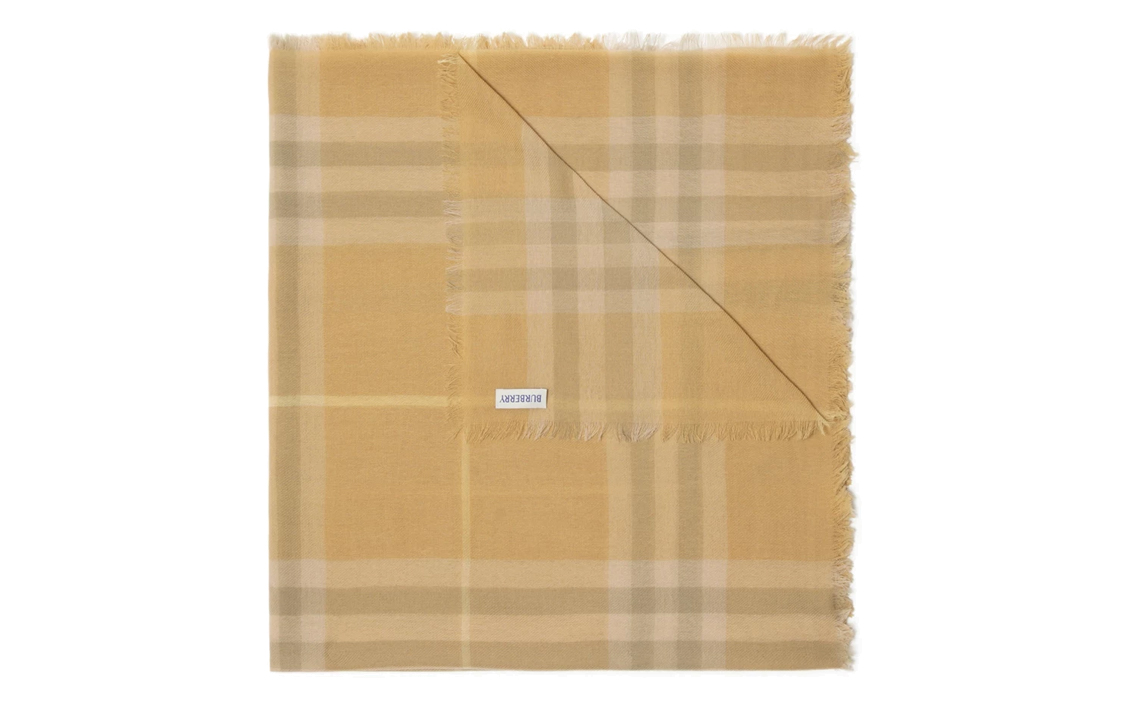 Lookbook Burberry 男士黃色格紋披肩. 80800981