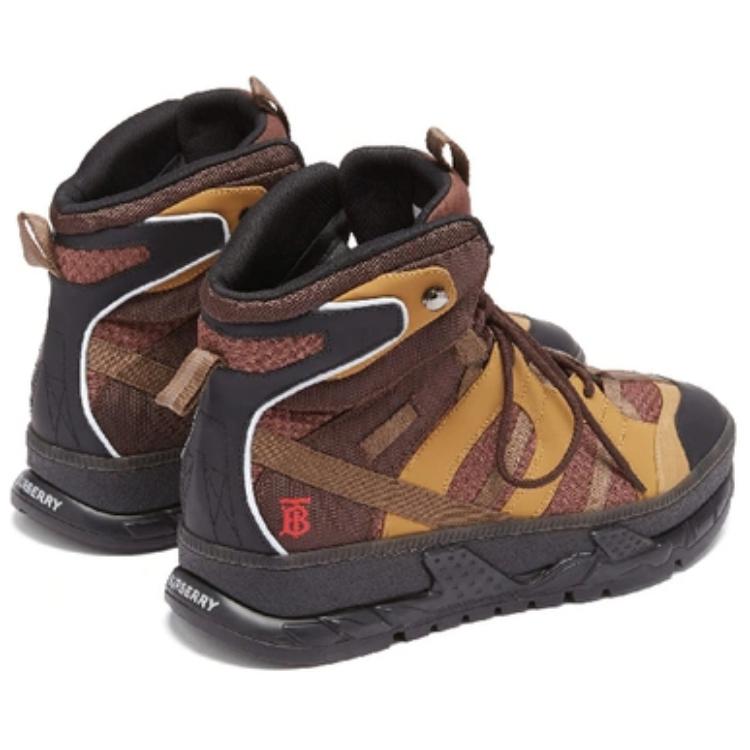 Lookbook Burberry Mesh Nubuck Union Dark Tan High 80134081