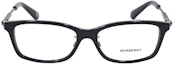Lookbook 버버리 메탈 로고 시리즈 사각형 안경 남성용 블랙. B2414-D-3001