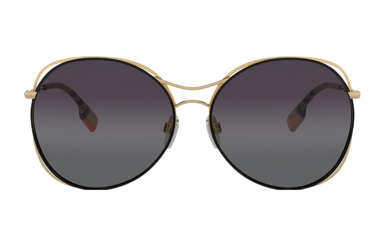 Burberry Metal Round Frame Sunglasses Black. BE3105-10178G 圖 3