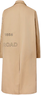 Burberry Mid-Length Casual Trench Coat with Monogram Print - Honey Beige. 80361901 Lookbook Burberry Mid-Length Casual Trench Coat with Monogram Print - Honey Beige. 80361901