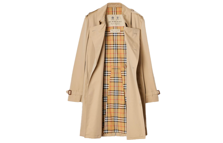 Burberry Mid-Length Trench Coat in Honey Color 40734831 圖 3