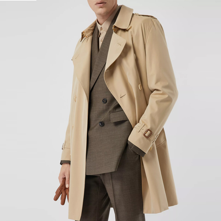 Burberry Mid-Length Trench Coat in Honey Color 40734831 圖 6