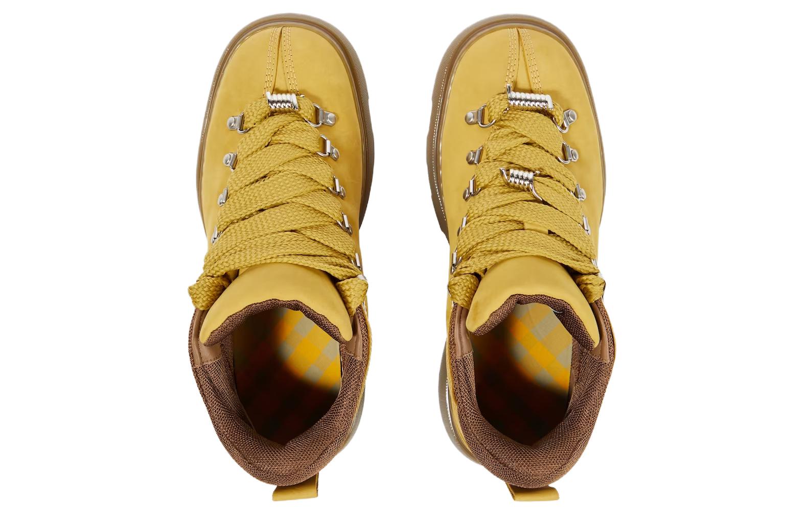 Burberry Mid-Top Sneaker 'Yellow Leather' 圖 4