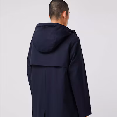 Burberry午夜藍盾雨布連帽男士風衣外套 80336501 Lookbook Burberry午夜藍盾雨布連帽男士風衣外套 80336501