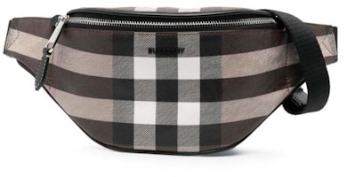 Burberry Mini Cason Checked Belt bag Dark Brown Burberry Mini Cason Checked Belt bag Dark Brown