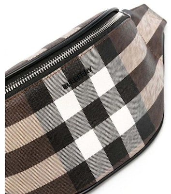 Burberry Mini Cason Checked Belt bag Dark Brown Order Burberry Mini Cason Checked Belt bag Dark Brown