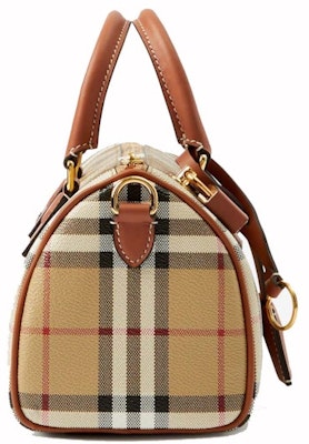 バーバリー ミニチェック ボウリングバッグ ヴィンテージ チェック/ブライアブラウン Order バーバリー ミニチェック ボウリングバッグ ヴィンテージ チェック/ブライアブラウン