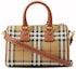 Lookbook バーバリー ミニチェック ボウリングバッグ ヴィンテージ チェック/ブライアブラウン