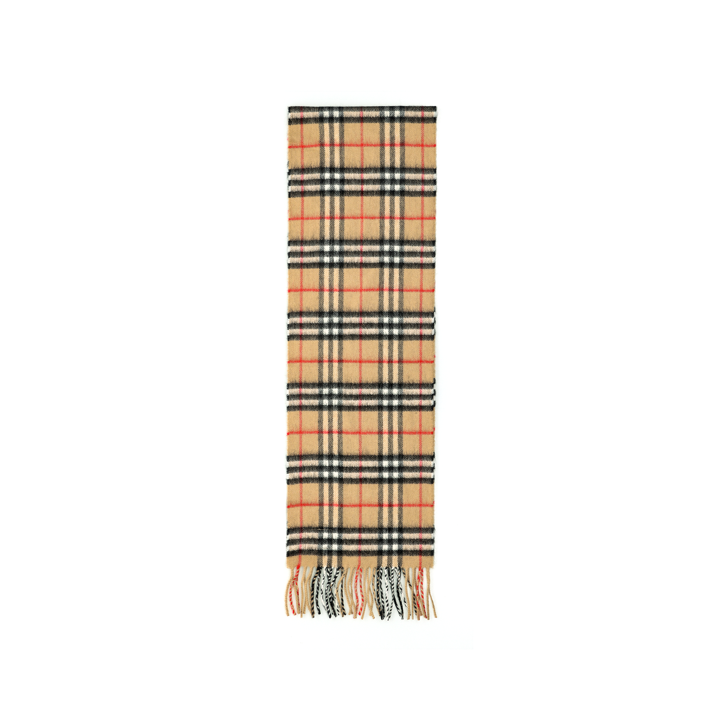 Burberry Mini Classic Check Brown Cashmere Scarf 8015162 圖 2