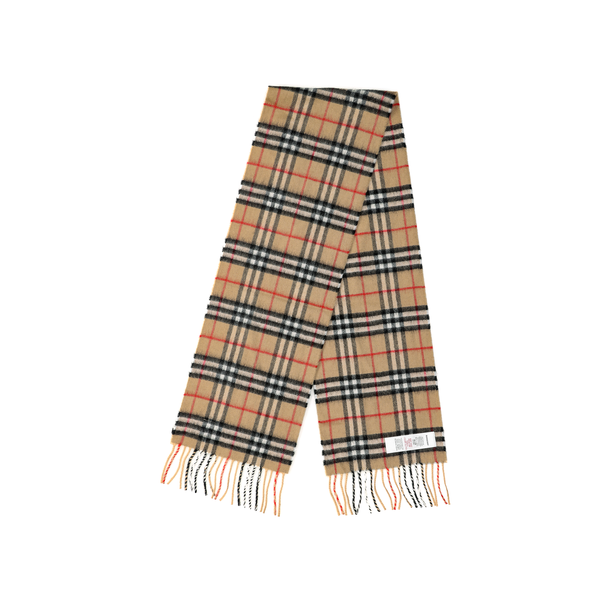 Burberry Mini Classic Check Brown Cashmere Scarf 8015162 圖 3