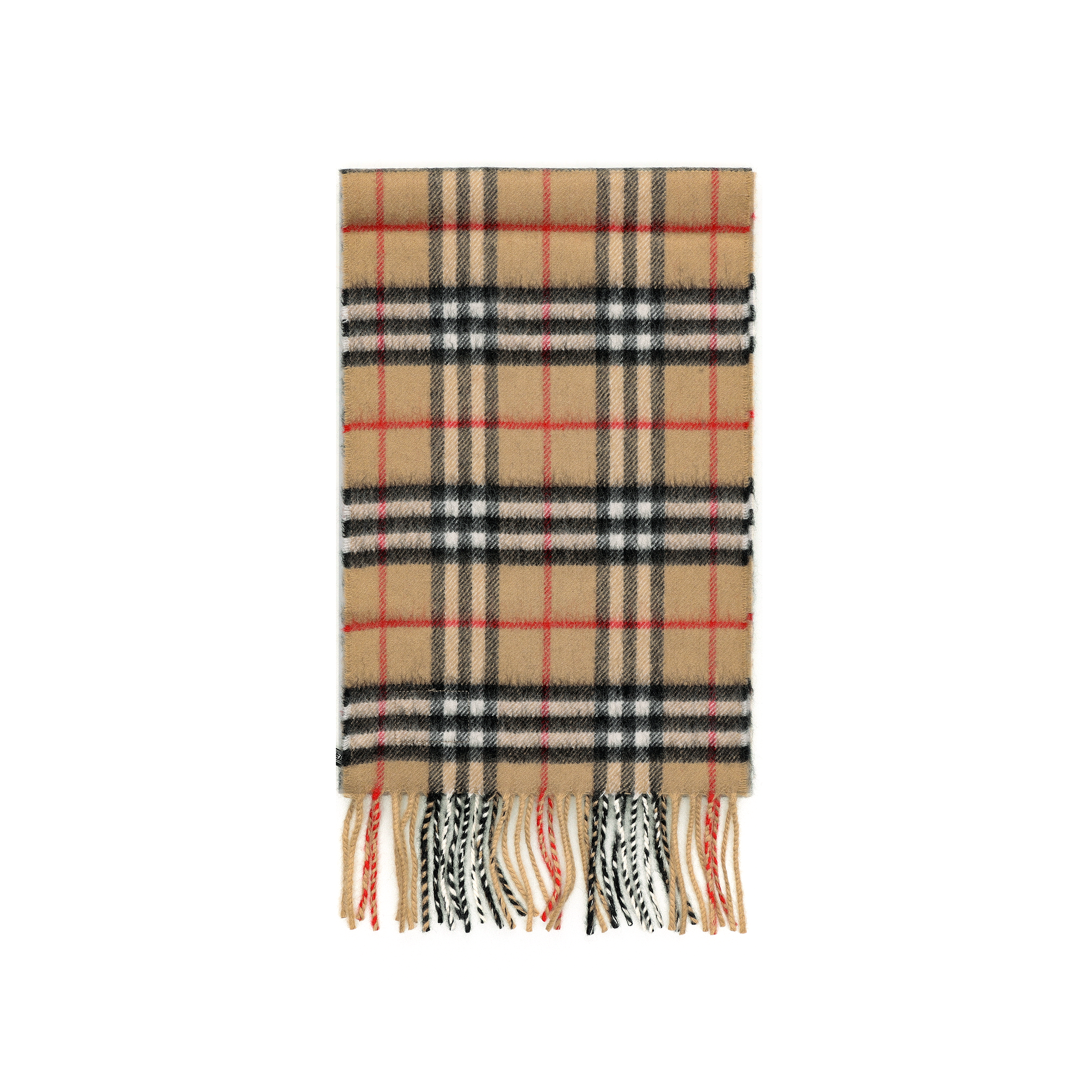 Burberry Mini Classic Check Brown Cashmere Scarf 8015162 圖 4