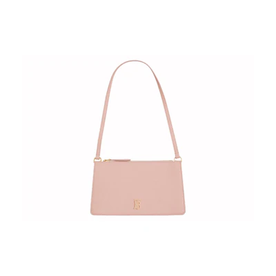 Burberry Mini TB Grainy Leather Pouch Handbag Pink