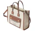 Order Burberry Tote Canvas Dua Warna Mini Freya Beg Semula Jadi/Coklat Tua