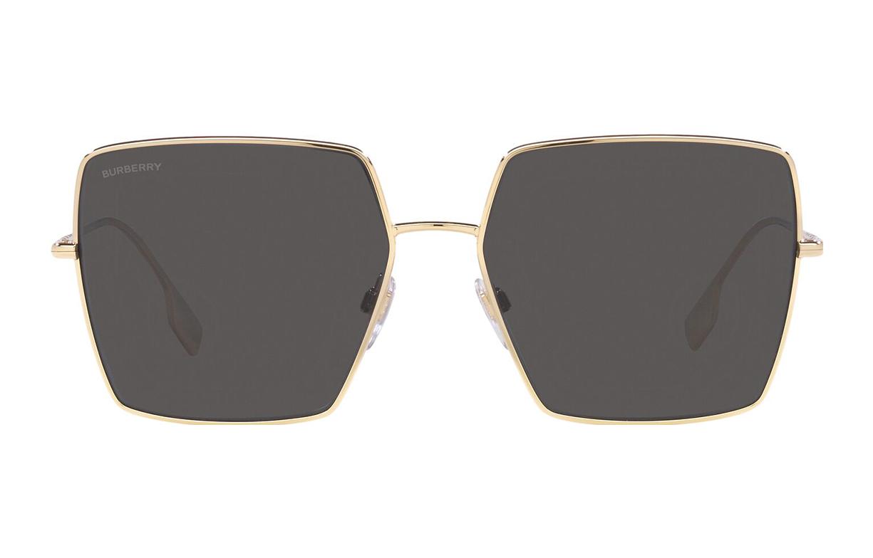 Lookbook 巴宝莉简约不规则金属棕色中性太阳镜 BE3133110987