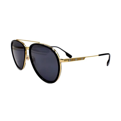 Burberry Modern Polarized Aviator Sunglasses Metal Frame for Men 0BE312510178159