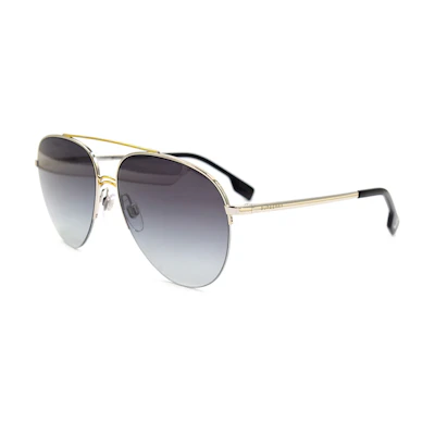Burberry Modern Urban Series Silver Aviator Sunglasses for Men Asia Edition BE3113-1303-8G
