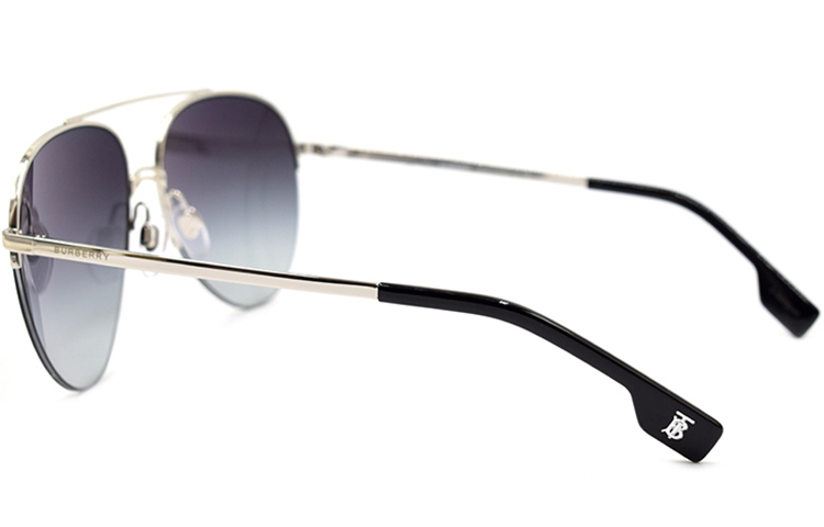 Burberry Modern Urban Series Silver Aviator Sunglasses for Men Asia Edition BE3113-1303-8G 圖 4
