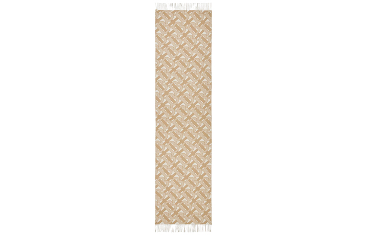 Burberry Monogram Cashmere Scarf Light Sand 80192311 圖 3