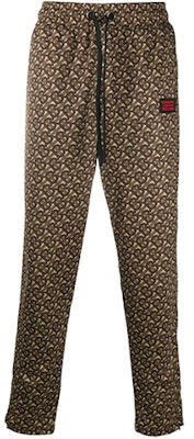 버버리 모노그램 드로스트링 조거팬츠 남성 - 말 브라운 80264671 Order 버버리 모노그램 드로스트링 조거팬츠 남성 - 말 브라운 80264671