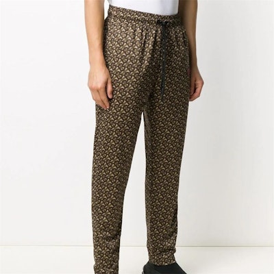 버버리 모노그램 드로스트링 조거팬츠 남성 - 말 브라운 80264671 Shop 버버리 모노그램 드로스트링 조거팬츠 남성 - 말 브라운 80264671