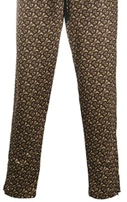 버버리 모노그램 드로스트링 조거팬츠 남성 - 말 브라운 80264671 Sizing 버버리 모노그램 드로스트링 조거팬츠 남성 - 말 브라운 80264671