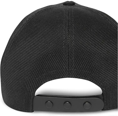 Burberry Monogram Embroidered Trucker Cap Black/White Order Burberry Monogram Embroidered Trucker Cap Black/White