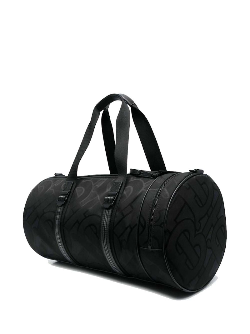 Order 버버리 모노그램 자카드 미디엄 배럴 백 블랙 
