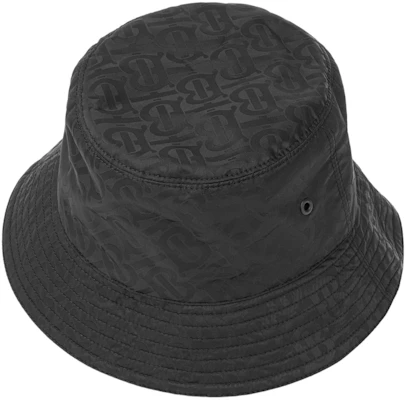 Burberry Monogram Jacquard Polyester Bucket Hat Unisex Couple Style Black. 8031026 Shop Burberry Monogram Jacquard Polyester Bucket Hat Unisex Couple Style Black. 8031026