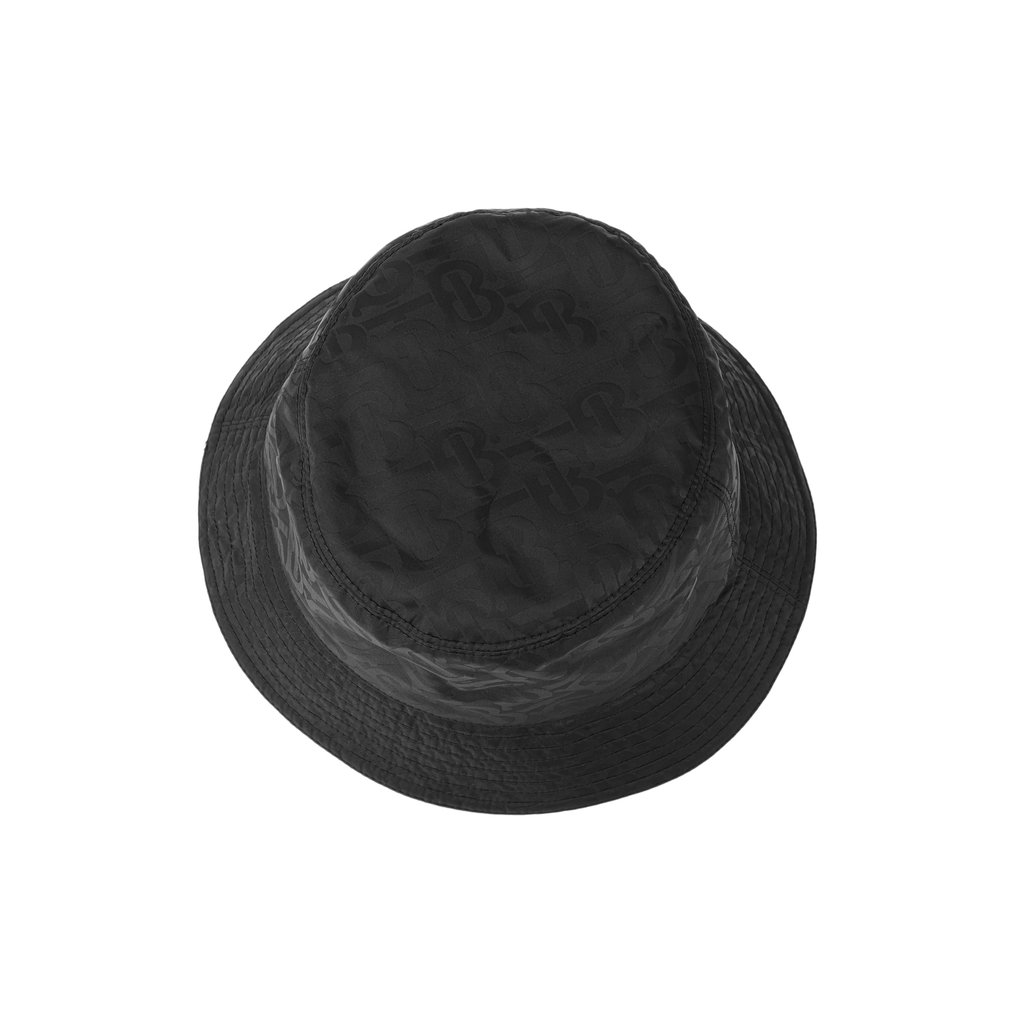 Burberry Monogram Jacquard Polyester Bucket Hat Unisex Couple Style Black. 8031026 圖 5