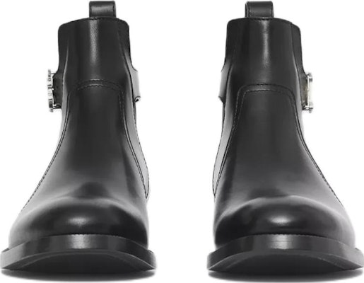 Burberry Sepatu Boot Kulit Monogram Chelsea 'Black' 80513271 Order Burberry Sepatu Boot Kulit Monogram Chelsea 'Black' 80513271