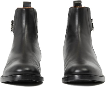 博柏利 (Burberry) 經典花押字圖案皮革切爾西靴 黑色 Lookbook 博柏利 (Burberry) 經典花押字圖案皮革切爾西靴 黑色