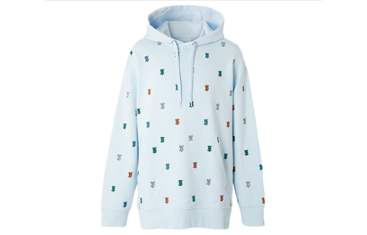 Order Burberry Monogram Logo Hoodie Men’s Light Blue 80263131