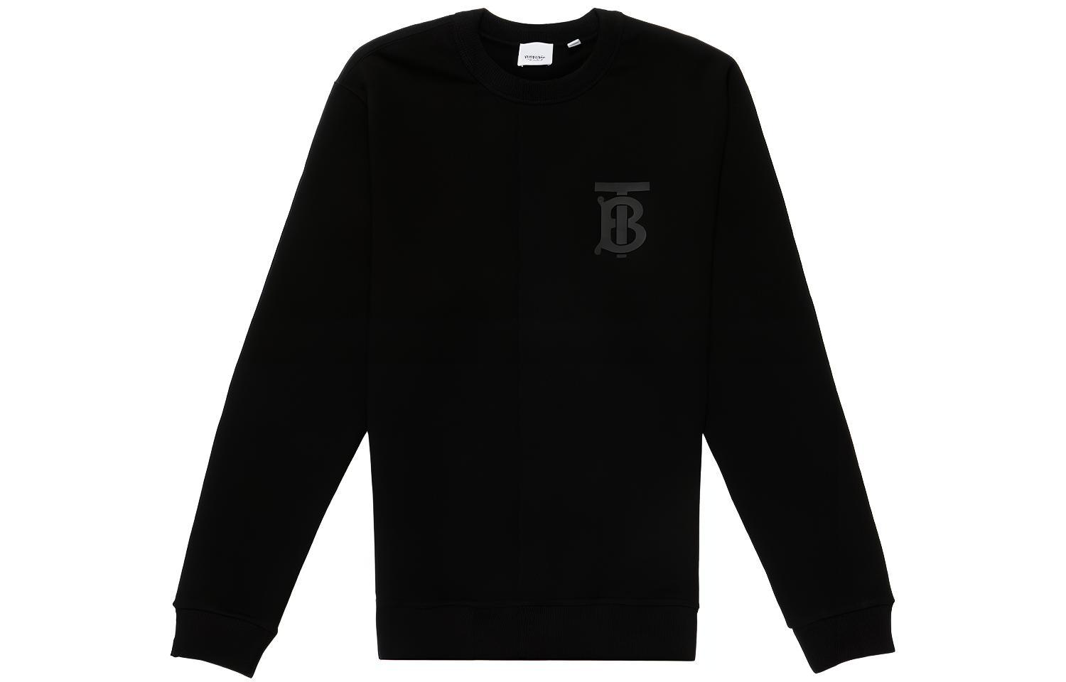 Burberry Monogram Motif Crewneck Pullover Sweatshirt Black () 8031875