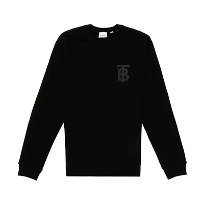 Burberry Monogram Motif Crewneck Pullover Sweatshirt Black () 8031875