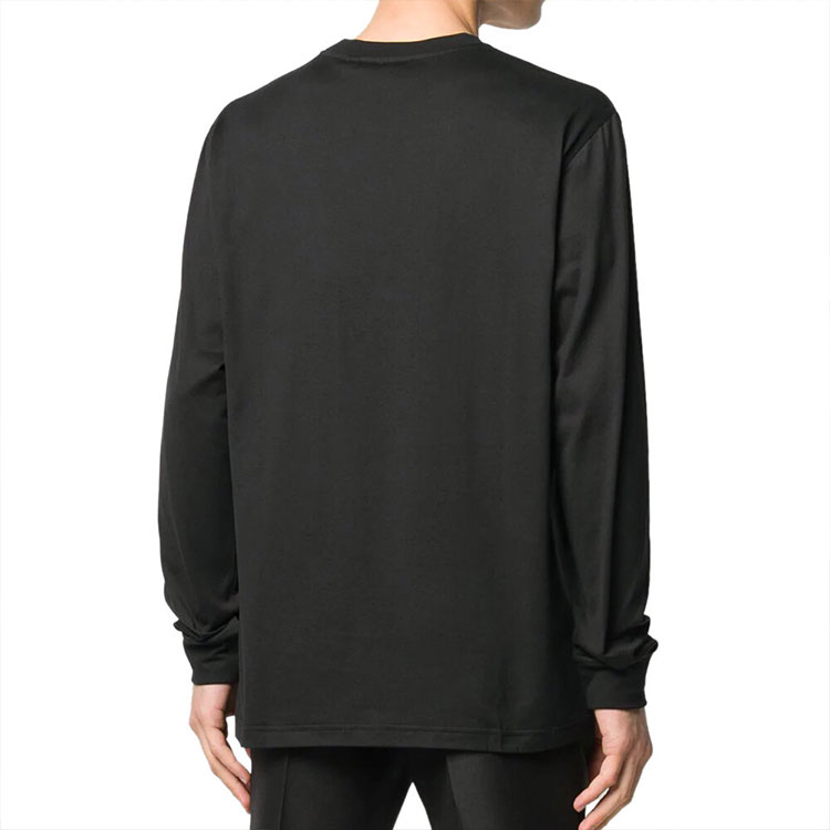 Details for Burberry 黑色雙性長袖T恤 Monogram印花 8024599