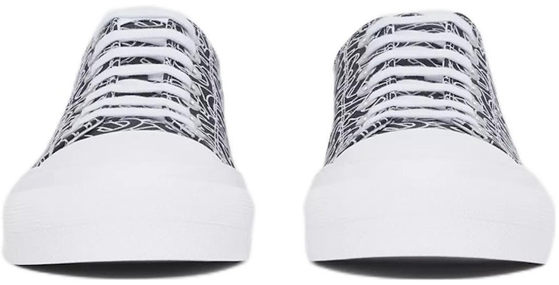 バーバリー モノグラム柄 コットン ローカット スニーカー (B/W) 80498801 Lookbook バーバリー モノグラム柄 コットン ローカット スニーカー (B/W) 80498801