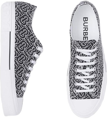 Burberry Monogram Print Cotton Low Black White 80498801 Shop Burberry Monogram Print Cotton Low Black White 80498801
