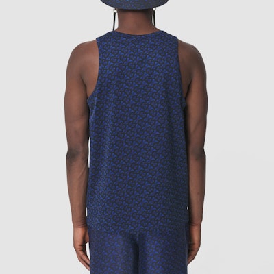 Camiseta sin mangas de algodón con estampado Monograma Burberry - Azul 80488561 Purchase Camiseta sin mangas de algodón con estampado Monograma Burberry - Azul 80488561
